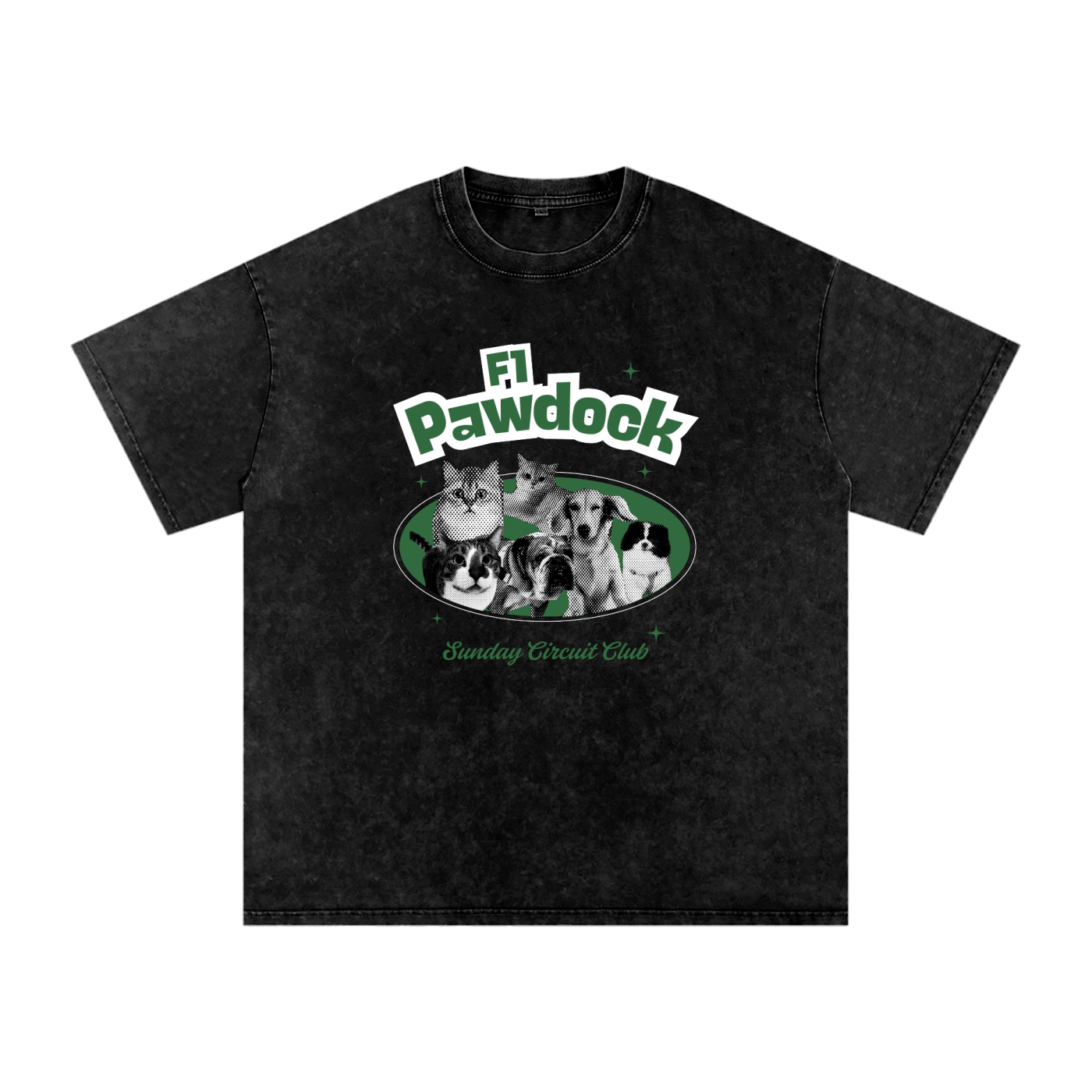F1 Pawdock Washed Tshirt