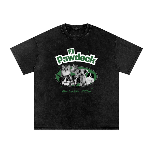 F1 Pawdock Washed Tshirt